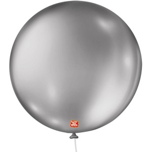 Balao Metalizado N.05 Redondo Prata-085321-12700