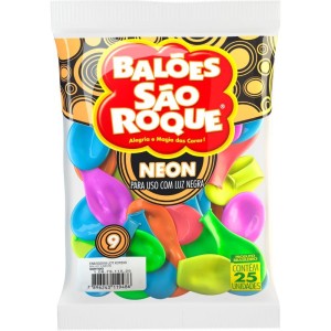 Balao Redondo N.09 Neon Cores Sortidas-075992-13032