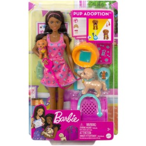 Barbie Family Adota Um Cachorrinho - Negra-103399-73578