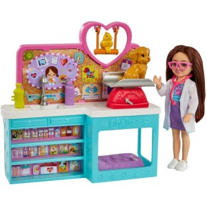 Barbie Family Chelsea Playset Clínica Pet-099243-87318