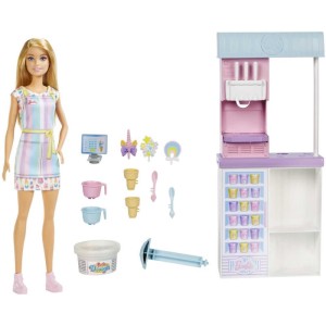 Barbie Profissoes Conjunto Quiosque De Sorvete-103826-64602