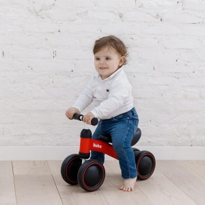 Bicicleta Infantil Equilibrio C/4 Rodas Vermelha-108658-13387