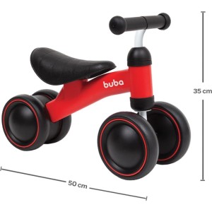 Bicicleta Infantil Equilibrio C/4 Rodas Vermelha-108658-46875