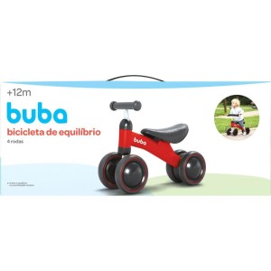 Bicicleta Infantil Equilibrio C/4 Rodas Vermelha-108658-67843