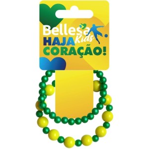 Bijuteria E Micanga H.coracao Pulseira Kids C/02un-101486-62851