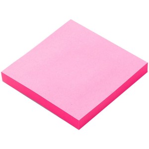 Bloco De Recado Autoadesivo 360 Graus 76x76mm Pink 100f-103024-69280