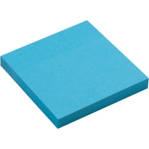 Bloco De Recado Autoadesivo 76x76mm Azul Neon 100f-103296-24028