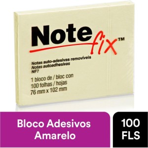 Bloco De Recado Autoadesivo Notefix 100f. 76mmx102mm Amare-010827-30545