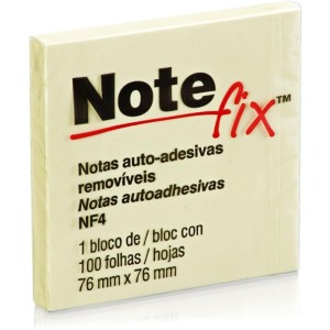 Bloco De Recado Autoadesivo Notefix 100f. 76mmx76mm Amarel-062874-24437