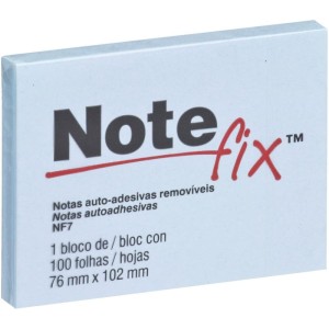 Bloco De Recado Autoadesivo Notefix 100f.76mmx102mm Azul-034432-15750