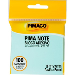 Bloco De Recado Autoadesivo Pimanote Azul 76x76mm 100fls-100726-46625