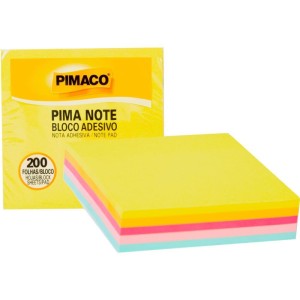 Bloco De Recado Autoadesivo Pimanote Sortidos 76x76mm 200f-100734-22198