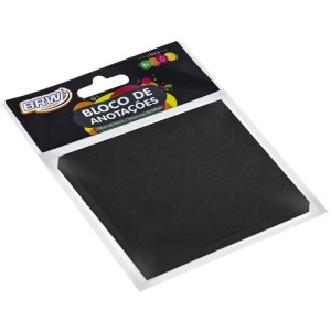 Bloco De Recado Autoadesivo Smart Notes Preto 76x76 50fl.-087551-65854