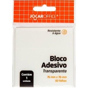 Bloco De Recado Autoadesivo Transparente 76x76 50fls-105608-46596