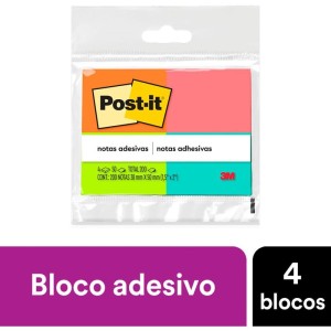 Bloco De Recado Post-it 653 Tropical 38x50mm 50fl.-069566-92632