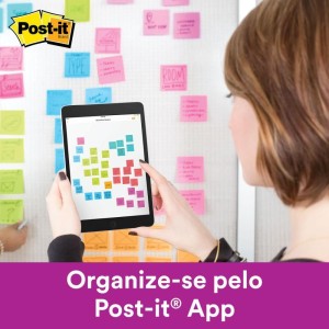 Bloco De Recado Post-it 657 Azul Recl. 76x102mm 90fl-056208-25450