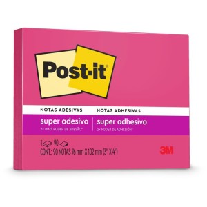 Bloco De Recado Post-it 76x102mm Rosa 90fls.-060059-45904