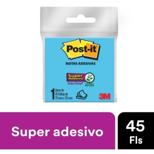 Bloco De Recado Post-it 76x76mm Azul 45fls.-060062-77501