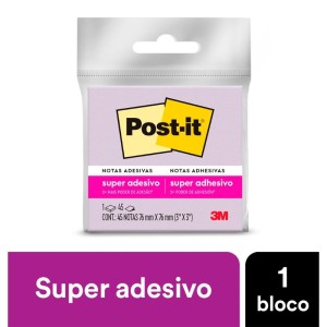 Bloco De Recado Post-it 76x76mm Roxo 45fls-085095-39404