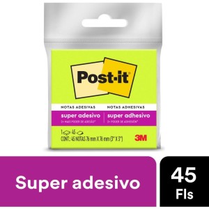 Bloco De Recado Post-it 76x76mm Verde 45fls.-060063-46254