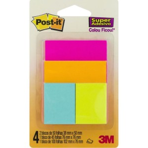 Bloco De Recado Post-it Cascata Misto-081601-11207