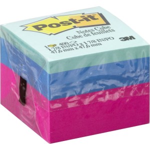 Bloco De Recado Post-it Neon Cubinho 4,75x4,75cm 400f.-069569-27668