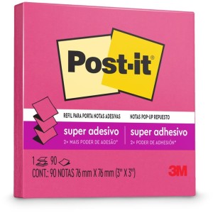 Bloco De Recado Post-it Pop Up Refil R330 76x76 Rosa-020928-21486