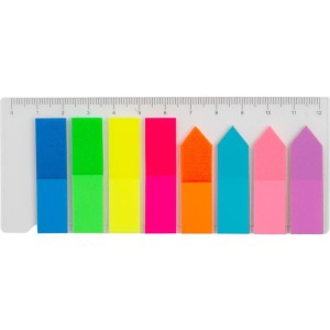 Bloco Marcador Pagina Adesivo 45x12mm Max Neon 8 Cores 200f
