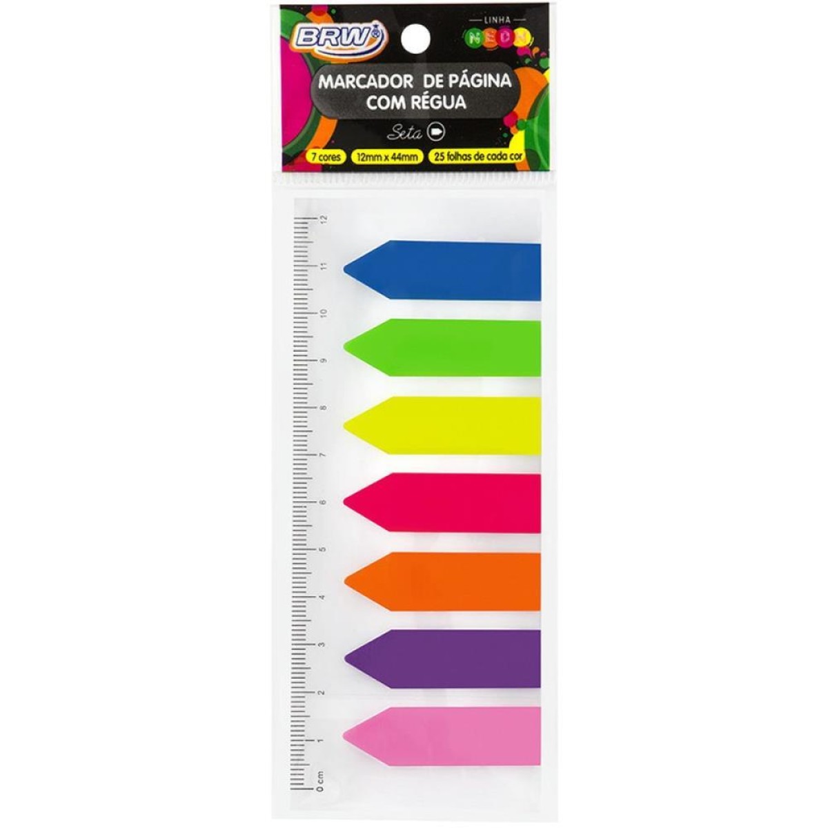 Bloco Marcador Pagina Adesivo Smart Notes Flecha C/regua 25f-100841-95345