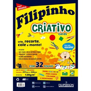 Bloco Para Educacao Artistica Filipin.criat.8cor.a3.120g.32f-067105-67041