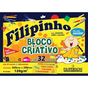 Bloco Para Educacao Artistica Filipinho 8cor.325x235 120g 32-056125-63998