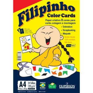 Bloco Para Educacao Artistica Filipinho C.card A4 120g.24fls-001618-12051