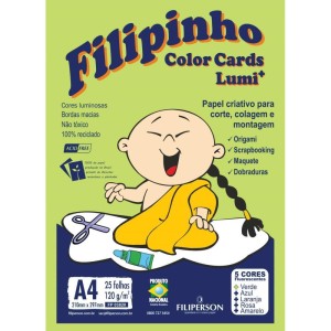 Bloco Para Educacao Artistica Filipinho Color Lumi 120g 25fl