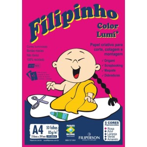 Bloco Para Educacao Artistica Filipinho Lumi 85grs. 5 Cores-042669-82250