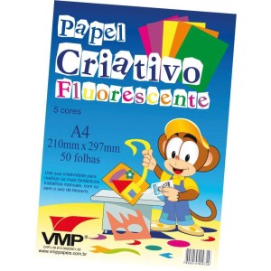 Bloco Para Educacao Artistica Fluorescente A4 50f 90g-029957-70626