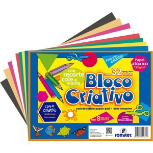 Bloco Para Educacao Artistica Livro Criativo 8c A4 120g 32fl-102285-24831