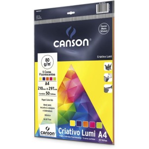 Bloco Para Educacao Artistica Lumi A4 80g 50fls 5cores-103124-37267