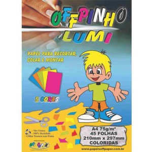 Bloco Para Educacao Artistica Offpinho Lumi A4 120g 25fls.-069975-31896