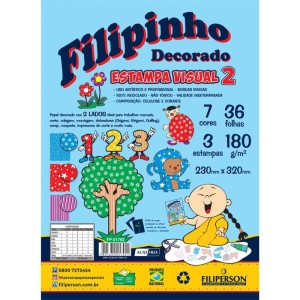 Bloco Para Educacao Artistica Textura 2 Decorado A4 180g 36f-046167-62873