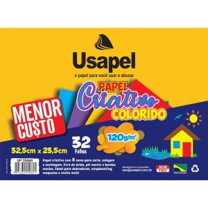 Bloco Para Educacao Artistica Usapel 8cor.325x235 120g 32fls-090233-18599