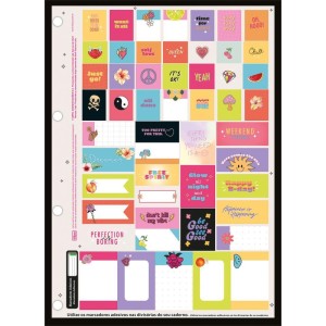 Bloco Para Fichario Universit. Capricho 80fls. C/adesivo-066222-12017