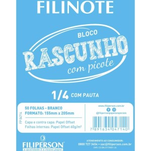 Bloco Para Rascunho C/picote C/pauta 155x205 50fl-046146-17003