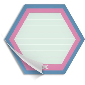 Bloco Para Rascunho Decorado Hello Hexagono 30fls-104686-35827