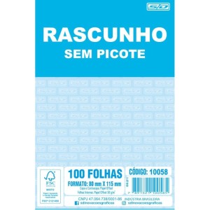 Bloco Para Rascunho Sem Picote 80x115 100fls.-107726-44761