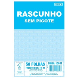 Bloco Para Rascunho Sem Picote 80x115 50fls.-107728-17746