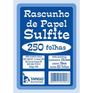 Bloco Para Rascunho Sulfite 80x110 250fls.-026732-21423