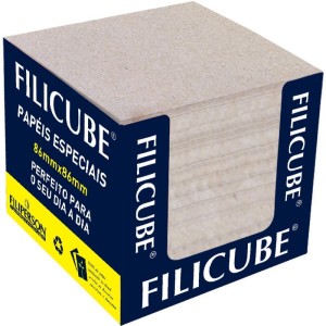 Bloco Para Recado Filicube 8x8cm.90g. Rec.natura-033204-55949