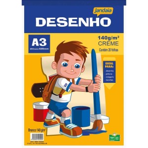 Bloco Tecnico Sem Margem Desenho A3 140 G 20 Fls Creme-000342-65018