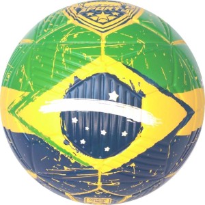 Bola De Futebol De Campo Brasil Pvc/pu N.5 Vd/am/az-108108-44843