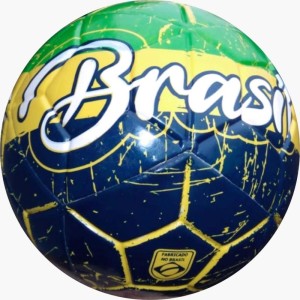 Bola De Futebol De Campo Brasil Pvc/pu N.5 Vd/am/az-108108-78431